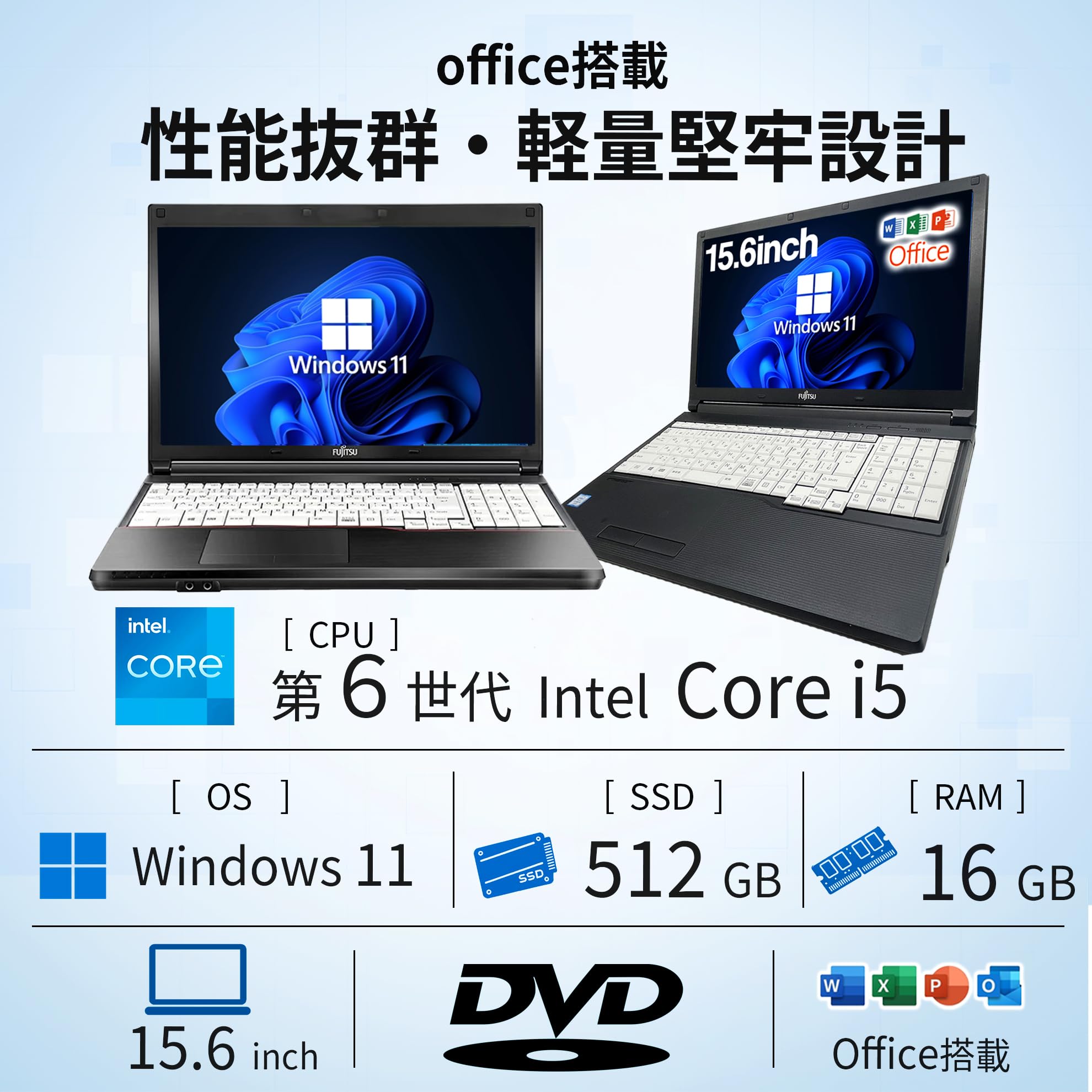 Amazon.co.jp: 【整備済み品】 富士通 LIFEBOOK A576 / 15.6インチ